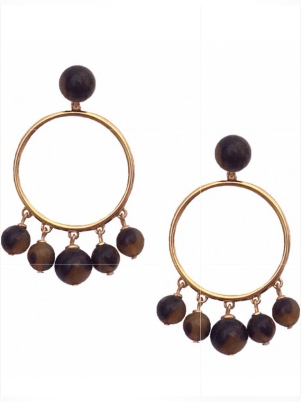 KATE SPADE ♠️ New York TORTOISE BAUBLE DROP HOOP EARRINGS 🌟NWT🌟 - Picture 14 of 15